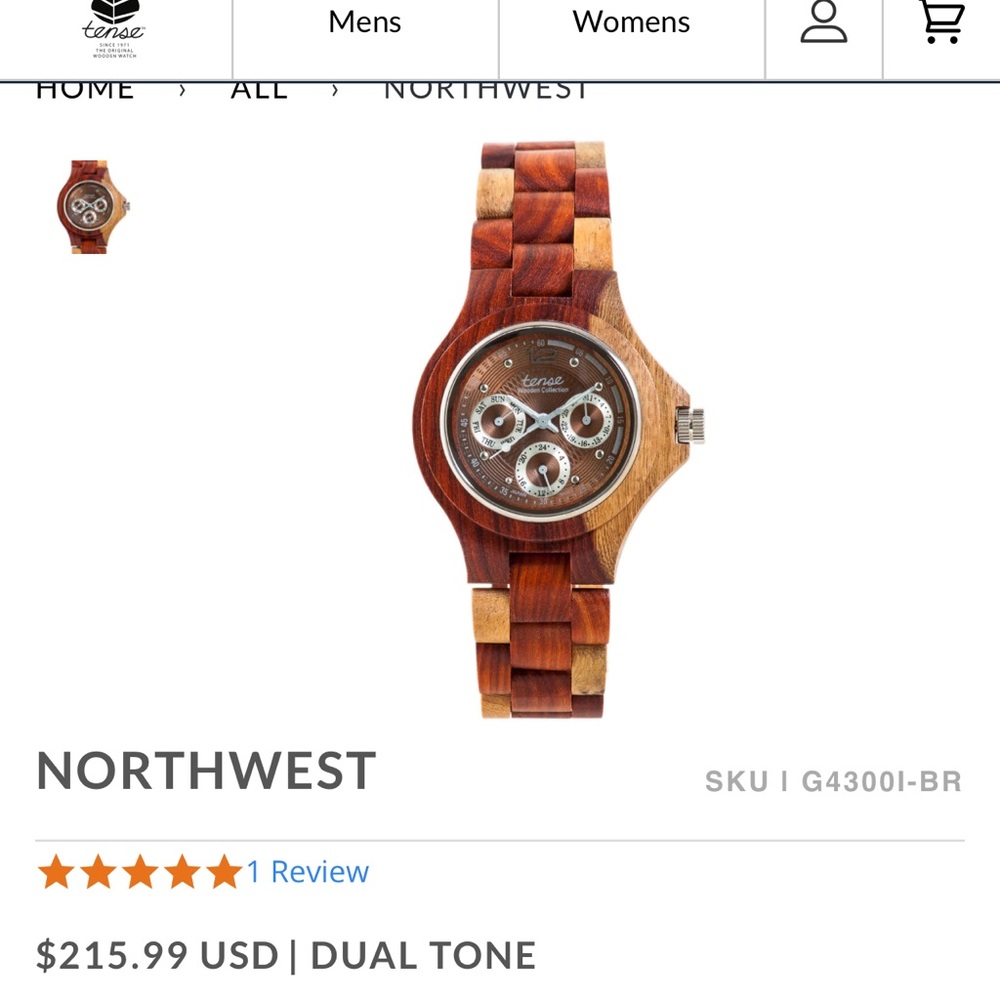 Tense Wooden Northwest Watch